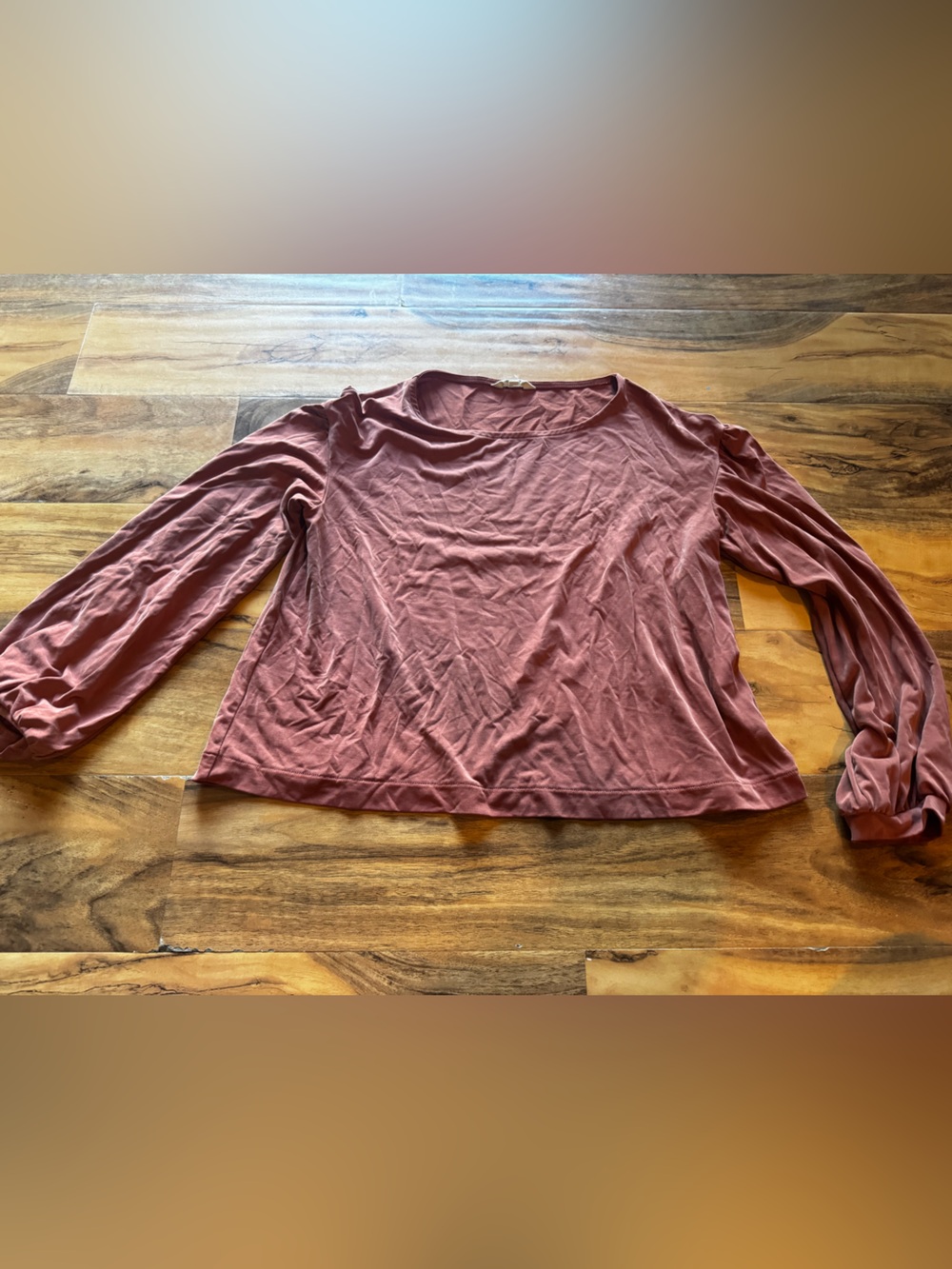 Madewell Long Sleeve Tee in Rosewood
